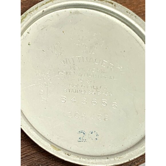 Wittnauer 76/3c Revue Mens Watch Vintage 32mm Swiss Manual Wind FOR REPAIR PARTS - Picture 7 of 13